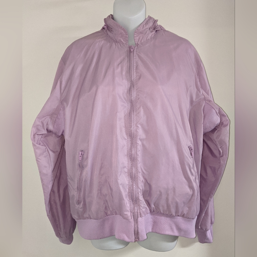 3/$25 Purple windbreaker bomber jacket